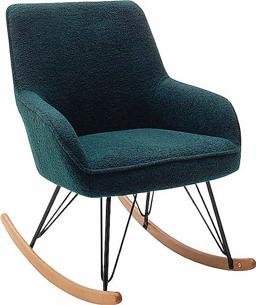 MCA furniture Schaukelstuhl »HOPKINS«, 1 St., Microfaser, Kufe: Buche, eich günstig online kaufen