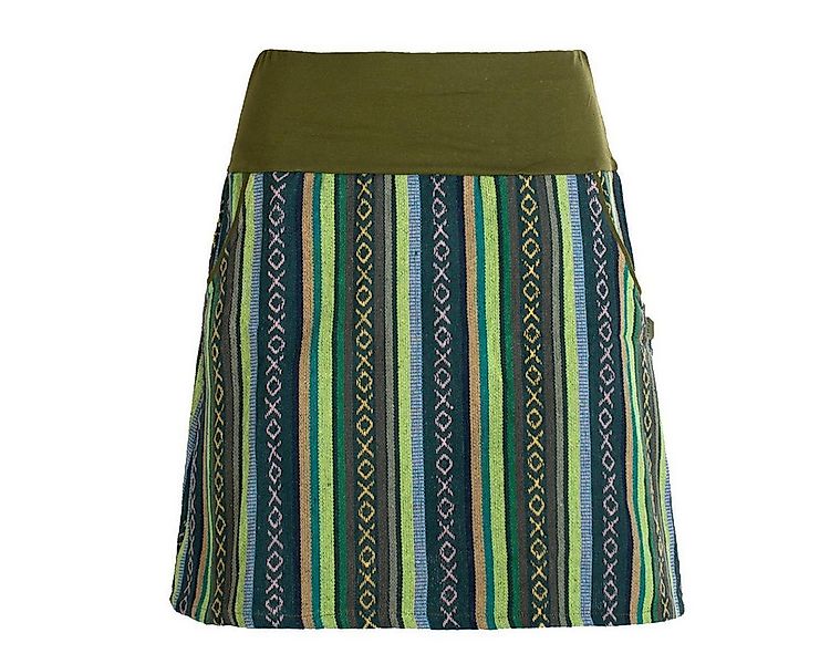 Vishes Minirock Damen Sommerrock kurz Minirock Röcke Ethno-Style Gestreift günstig online kaufen