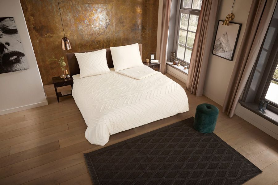 PURE luxury collection Bettwäsche "Zigzag" 2 Stk. tlg. Mikrofaser, 135x200, günstig online kaufen