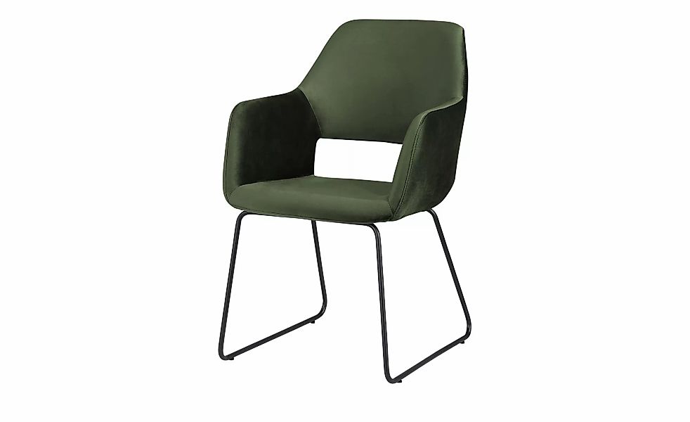 Woodford Armlehnstuhl  Berlin ¦ grün ¦ Maße (cm): B: 57 H: 85 T: 67.0 Stühl günstig online kaufen