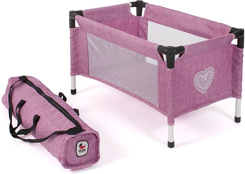 CHIC2000 Puppenbett Puppen-Reisebett, Jeans Pink, mit günstig online kaufen