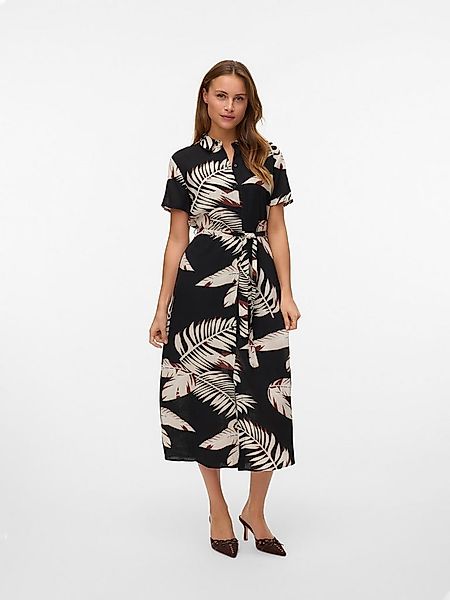 Vero Moda Hemdblusenkleid VMEASY JOY S/S LONG SHIRT DRESS WVN GA Sommerklei günstig online kaufen