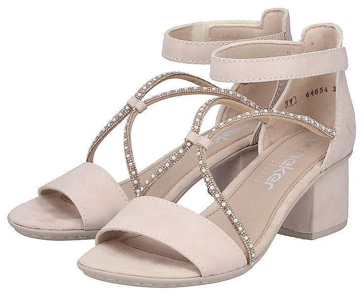Rieker Sandalette Sommerschuh, Sandale, Blockabsatz, mit praktischem Klettv günstig online kaufen