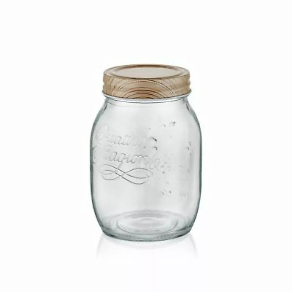 THE MIA Vorratsglas mit Deckel Quatrio 14 cm - 655 ml transparent günstig online kaufen