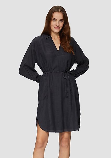 s.Oliver Minikleid Hemdblusenkleid aus Viskosemix mit günstig online kaufen