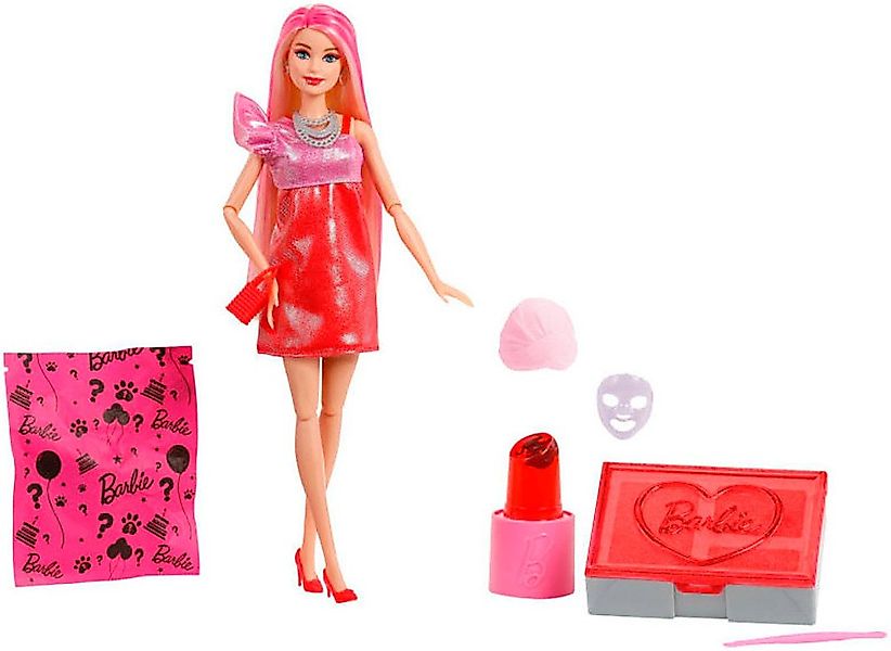 Barbie Anziehpuppe Barbie Party Unboxed Barbie Glam Barbie Serie - rote Pup günstig online kaufen
