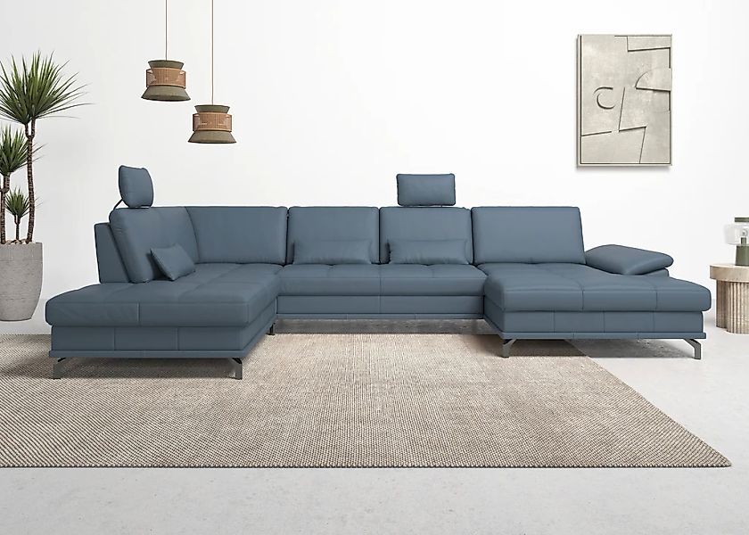 OTTO home Wohnlandschaft "Costello U-Form, B: 363 cm mit Sitztiefen-, Armte günstig online kaufen