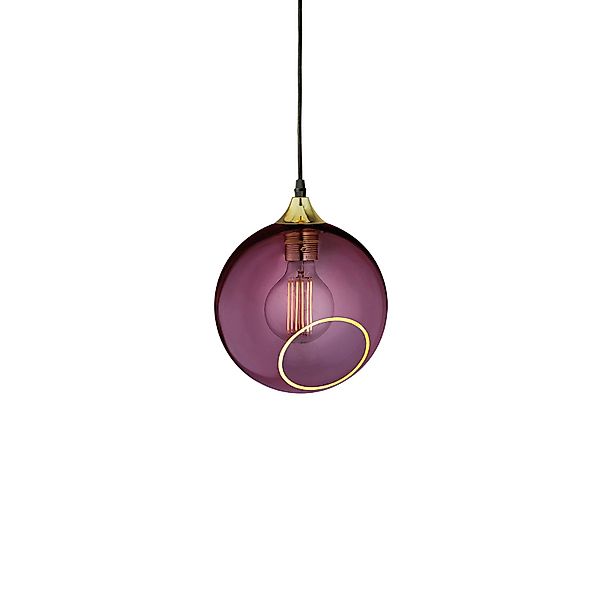Design By Us Hängeleuchte Ballroom, lila, Ø 20 cm, Glas günstig online kaufen