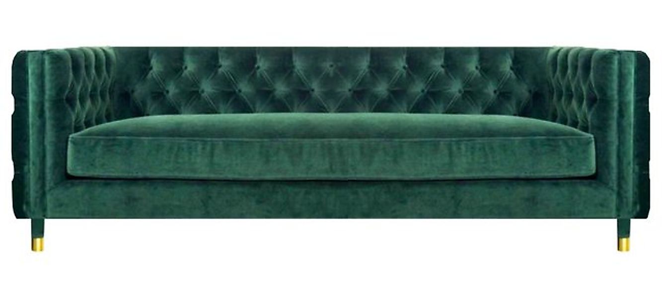 JVmoebel Chesterfield-Sofa Möbel Sofa Couch Viersitzer Grün Polstermöbel Te günstig online kaufen