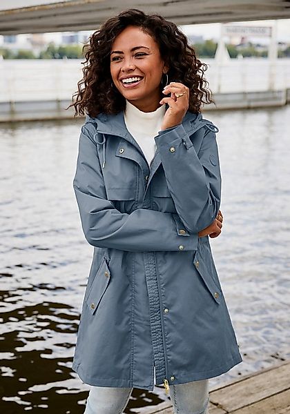 French Connection Outdoorjacke Saumschlitz mit Druckknöpfen auf der Rücksei günstig online kaufen