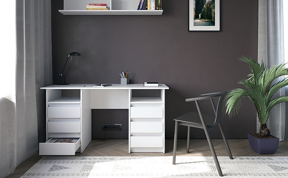 KOMTO Schreibtisch Oslo 140 Schreibtisch mit günstig online kaufen