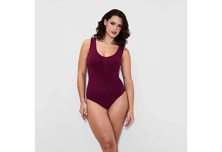 Creamy Fabrics Miederbody Tank Bodysuit Sculpting Shapewear mit Slip-Burgun günstig online kaufen