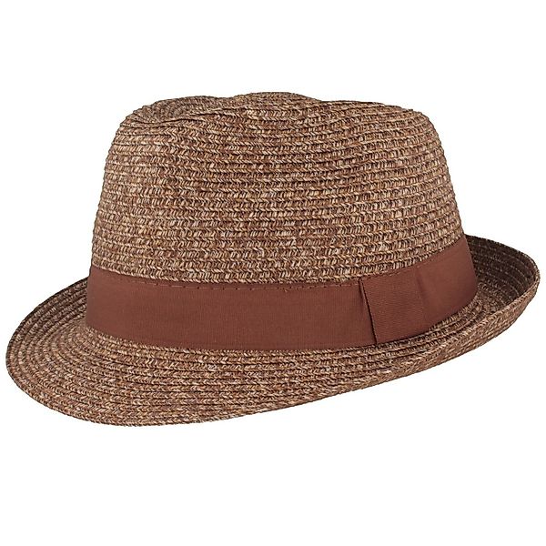 Breiter Strohhut knautschbarer Trilby aus Baumwollmix günstig online kaufen