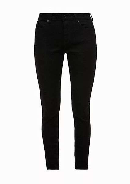 QS Stoffhose Jeans Sadie / Skinny Fit / Mid Rise / Skinny Leg Label-Patch günstig online kaufen