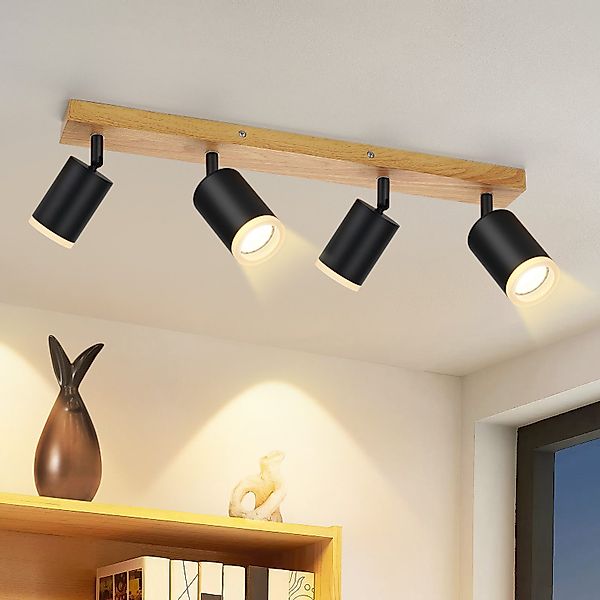 Nettlife Deckenstrahler Schwarz/Weiß Deckenspots Küchenlampe GU10 günstig online kaufen
