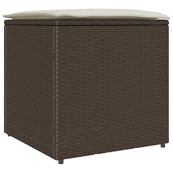 vidaXL Gartenbox Kissenbox mit Speicher Braun günstig online kaufen
