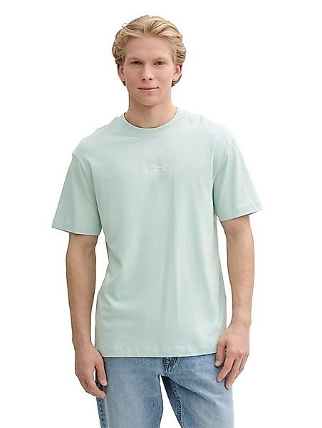 TOM TAILOR Denim T-Shirt mit Marken-Frontprint günstig online kaufen