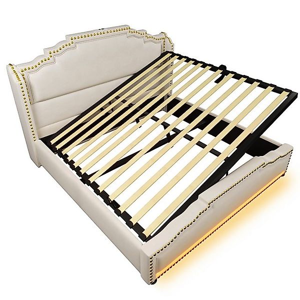 Gotagee Polsterbett Doppelbett 140x200cm Stauraumbett Jugendbett Gästebett günstig online kaufen