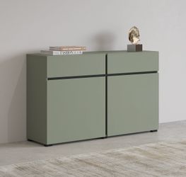INOSIGN Sideboard "Cross,Breite 119,5 cm, moderne grifflose Kommode,2 Türen günstig online kaufen