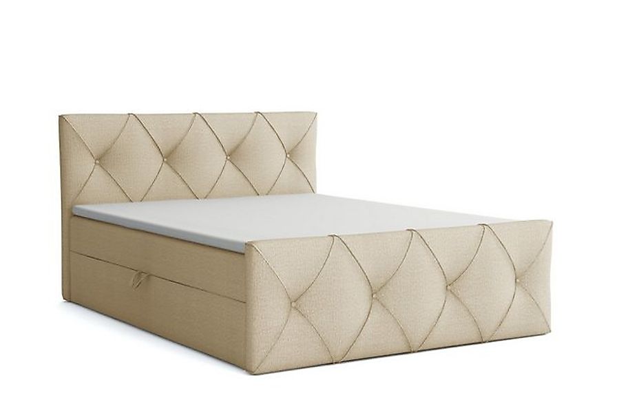 Deine Möbel 24 Boxspringbett CARLO LUX Boxbett Polsterbett Komplettbett Vel günstig online kaufen