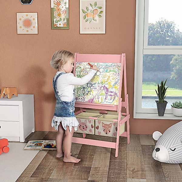 AIYAPLAY Kindertafel, 3 in 1 Kinder Staffelei, Standtafel mit Papierrolle, günstig online kaufen