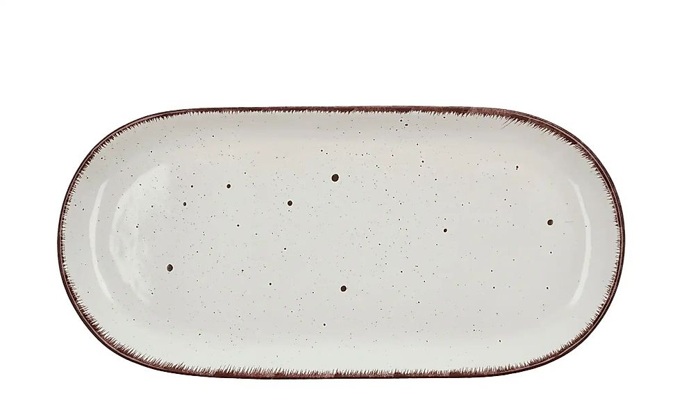 Peill+Putzler Servierplatte 38 x 18 cm  Siena ¦ weiß ¦ Steinzeug/Steingut ¦ günstig online kaufen