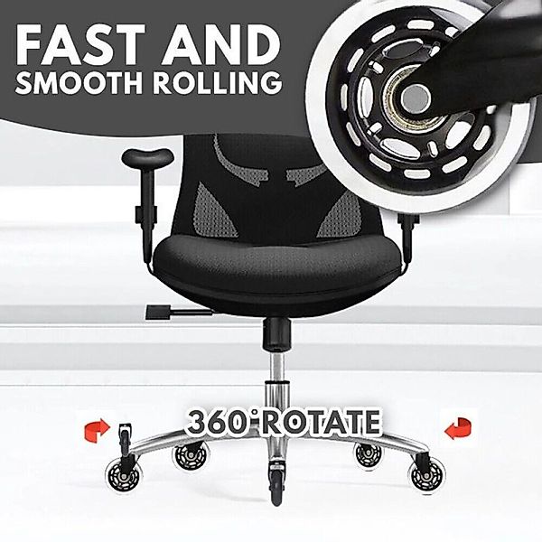 Refined Living Stuhlrolle 5x Leise Bürostuhlrollen günstig online kaufen