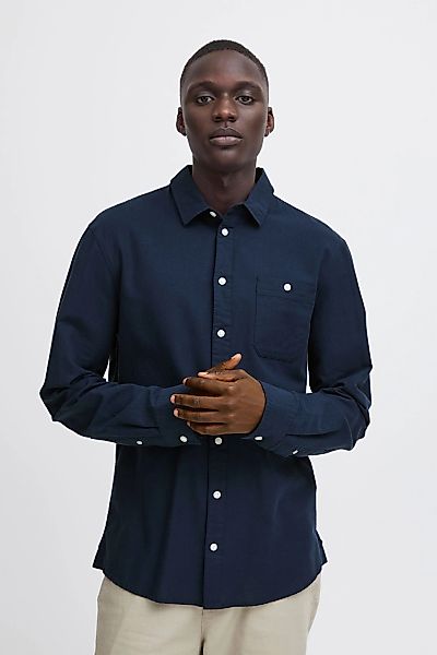 Blend Langarmhemd "BHShirt", Stilvolles Langarmhemd mit Brusttasche aus Lei günstig online kaufen