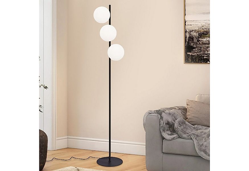 Nettlife Stehlampe Gold Stehleuchte 3 Flammig mit Fußschalter, mit Fußschal günstig online kaufen