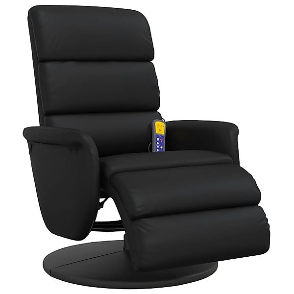vidaXL Sessel Massagesessel mit Fußteil Schwarz günstig online kaufen