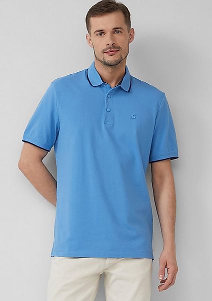 s.Oliver Kurzarmshirt Polo-Shirt Sportives Piqué-Poloshirt mit Kontrast-Det günstig online kaufen
