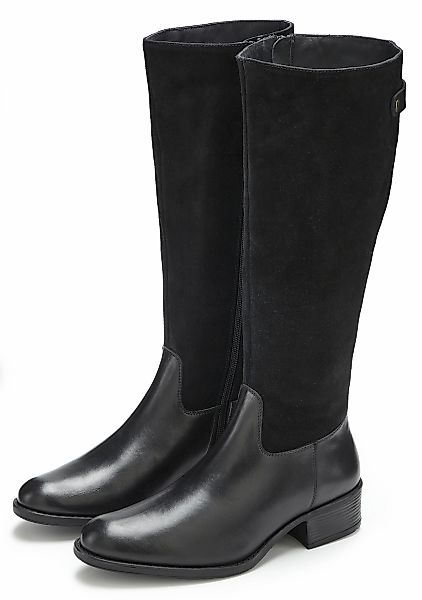 LASCANA Stiefel "Stiefelette," mit runder Schuhspitze, mit Reißverschluss, günstig online kaufen
