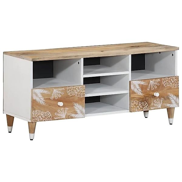 vidaXL TV-Schrank 100x33,5x46 cm Massivholz Mango 4018682 günstig online kaufen