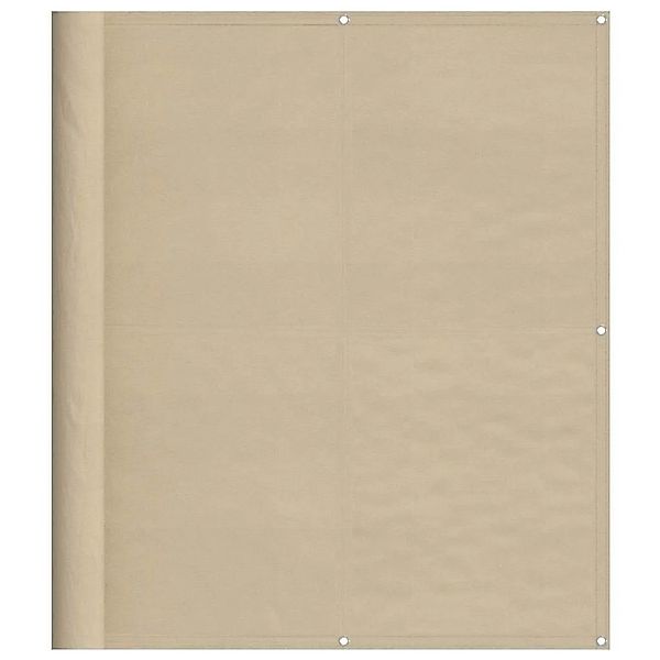 vidaXL Balkon-Sichtschutz Beige 120x700 cm 100 % Polyester-Oxford 4000186 günstig online kaufen