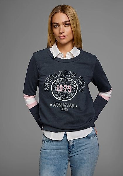 KangaROOS Sweatshirt, Langarm, figurumschmeichelnde Passform, bedruckte Opt günstig online kaufen