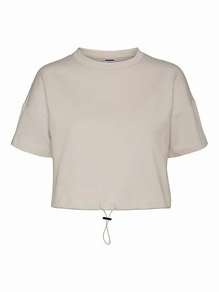 NOISY MAY Cropped T-shirt Damen Beige günstig online kaufen