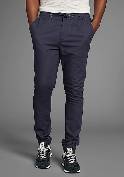 DELMAO Leinenhose, Leinenhose mit Kordelzug günstig online kaufen