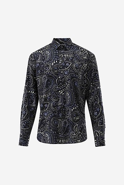 Flanellhemd mit Paisley Druck Tailor Fit günstig online kaufen