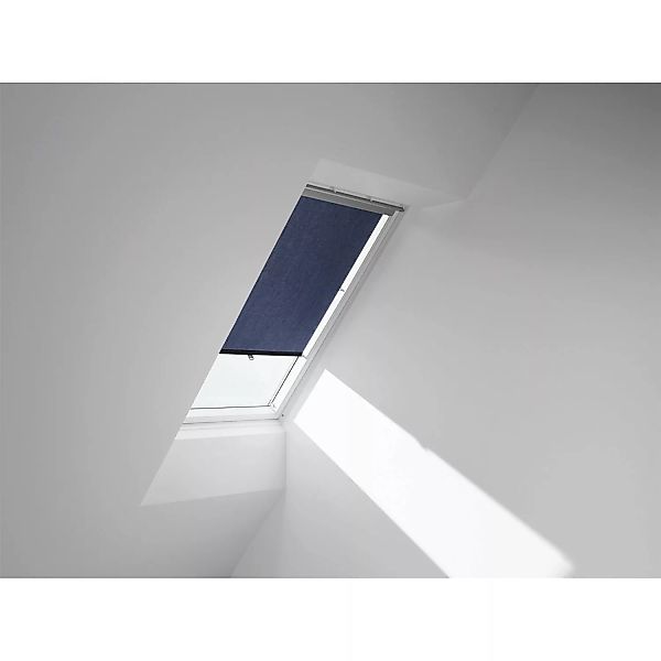 Velux Sichtschutzrollo mit Haltekrallen RHL Y80 9050 Blau günstig online kaufen