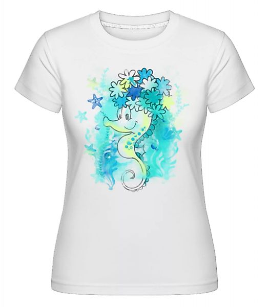 Aquarell Seepferdchen · Shirtinator Frauen T-Shirt günstig online kaufen