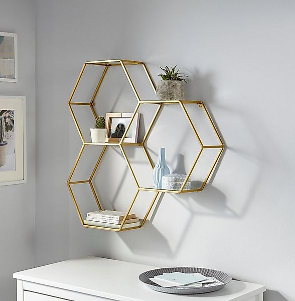 OTTO home Deko-Wandregal Lenia, Elegant, Schwarz günstig online kaufen