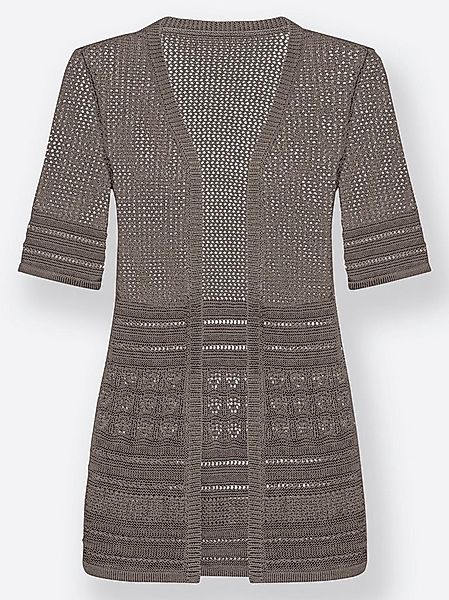 Witt Strickjacke Strickjacke Kurzarm Ajour, Links-Strick günstig online kaufen