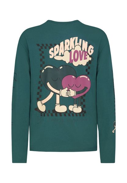 SUBLEVEL Langarmshirt Damen Langarm-Shirt mit Rückenprint günstig online kaufen