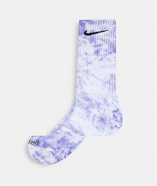 Nike – Everyday Plus – 2er-Pack Socken mit Batikmuster in Flieder und Grün- günstig online kaufen
