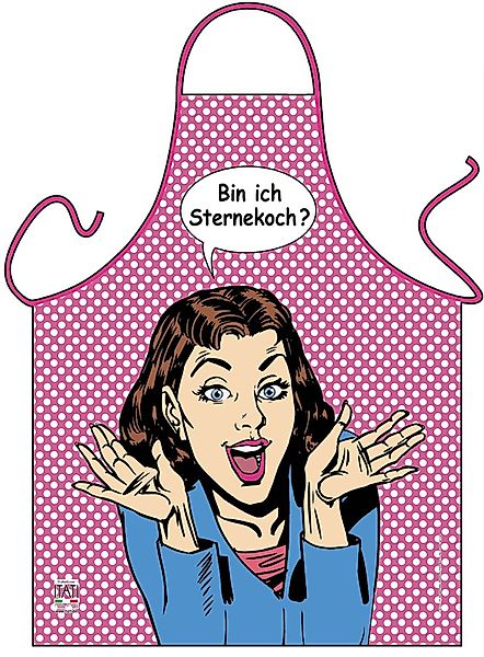 ITATI Kochschürze Pop Art Sternekoch Kochschürze, günstig online kaufen