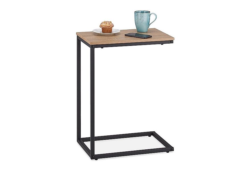 relaxdays Beistelltisch in C Form günstig online kaufen