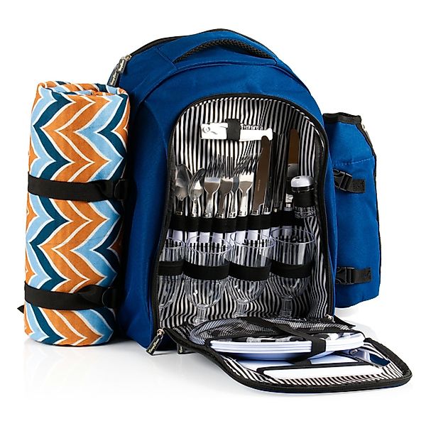 CampFeuer Freizeitrucksack Picknickrucksack 32-teilig, Picknickset für günstig online kaufen