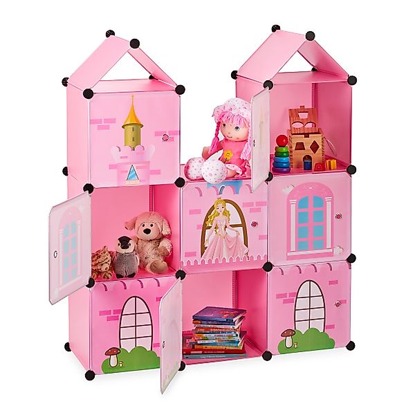 relaxdays Steckregal Kinderzimmer als Schloss günstig online kaufen