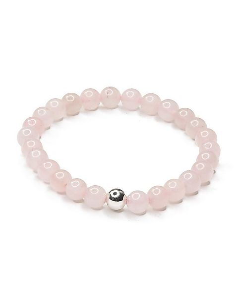 MayTree Armband Armband Rosenquarz 19-21cm (Stück, 1-tlg), mit Perle aus 92 günstig online kaufen