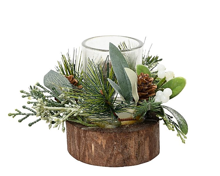 Kaemingk Teelichthalter, Teelichthalter Glas 10cm mit günstig online kaufen